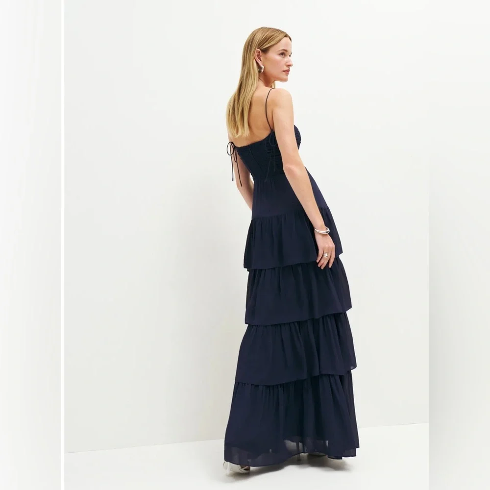 Reformation Navy Marlin Dress - Picture 5 of 11